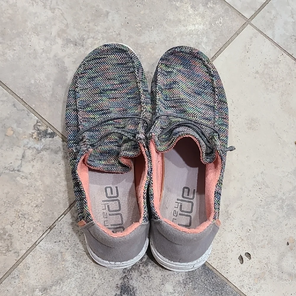 Hey Dude Colorful Knit Loafers